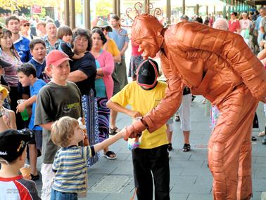 Living Statue, Fremantle Festival, Western Australia
